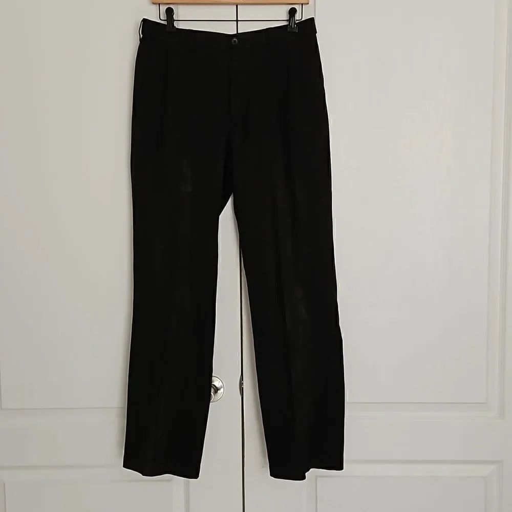 Haggar Men Casual Dress Pants 32×32 Black